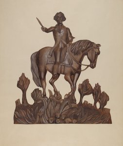George Washington a caballo, c. 1938 de Wilbur M Rice