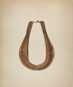 Collar de caballo y arnés, c. 1941 de Wilbur M Rice
