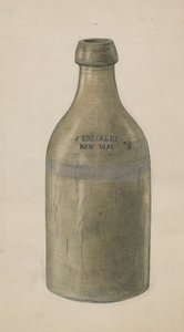 Botella de cerveza de gres, c. 1938