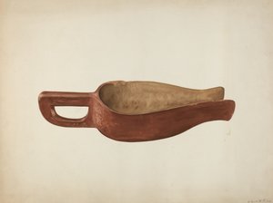 Cuchara de comida de madera, c. 1941