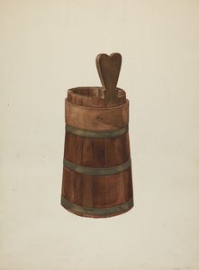 Cubo de madera, c. 1941 de Wilbur M Rice