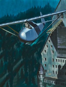 Huida en planeador del castillo de Colditz de Wilf (20th century) Hardy