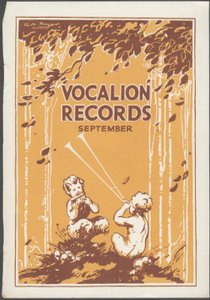 Boletín de Vocalion Records, años 1920