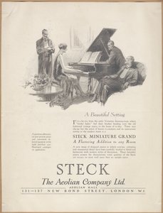 Pianolas de la Compañía Eólica, años 1920