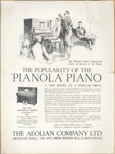Pianolas de la Compañía Eólica, años 1920 de Wilfred Fryer