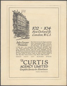 Agencia de publicidad Curtis, años 1920 de Wilfred Fryer