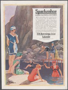 Traje de Baño Sparkenhoe, años 1920