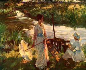 Pesca, Placa de libro de Wilfred Gabriel de Glehn