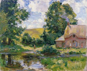 Stratford Tony: el vado del río Ebble de Wilfred Gabriel de Glehn