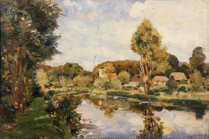 El Avon, cerca de Great Dunford de Wilfred Gabriel de Glehn