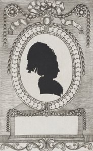 Silueta de la condesa Enzenberg, Stiftsfräulein de Wilhelm Ackermann