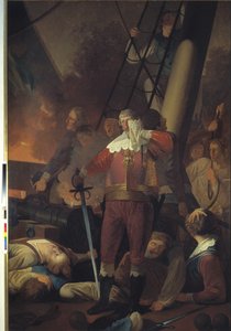 Cristián IV en "La Trinidad" en la batalla de Koldberger Heide 1644 de Wilhelm Bendz