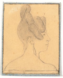 Cabeza de dama. Perfil a la derecha de Wilhelm Bendz