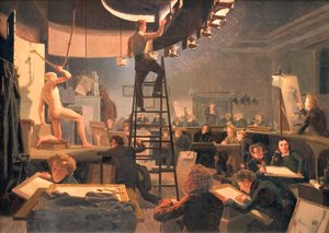 La clase de vida en la Real Academia de Bellas Artes