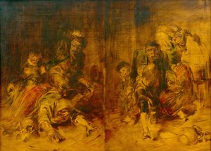Escenas de pelea rural de Wilhelm Busch