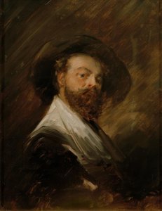 Autorretrato con traje holandés de Wilhelm Busch
