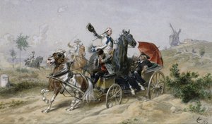 Un escape estrecho, 1870 de Wilhelm Camphausen
