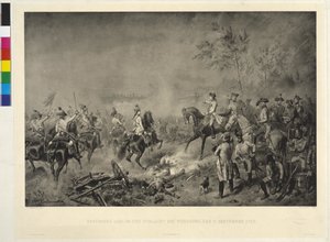 Archiduque Carlos en la batalla de Wuerzburgo