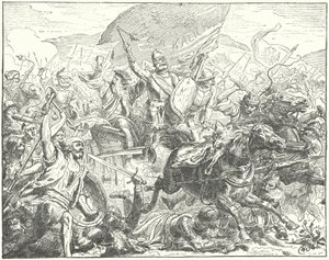 El general checo y líder husita Jan Zizka en batalla