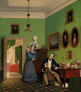 La familia Waagepetersen de Wilhelm Ferdinand Bendz