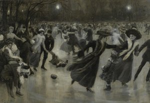 Fiesta en el hielo, 1909 de Wilhelm Gause