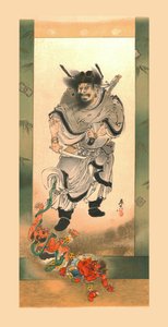 Shoki y los demonios, c1880 de Wilhelm Greve