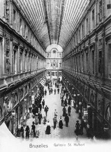 Galería de San Huberto en Bruselas, c.1900