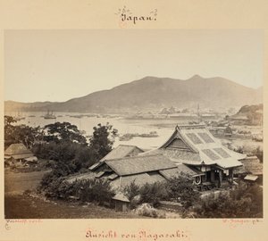 Vista de Nagasaki de Wilhelm J. Burger