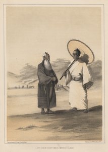 Trajes de Lew Chew, Clase Media, 1855 de Wilhelm Joseph Heine