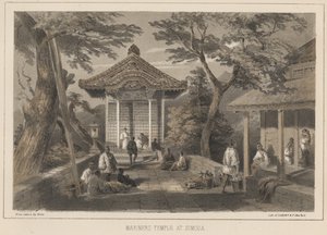 Templo de los marineros en Simoda, 1855 de Wilhelm Joseph Heine