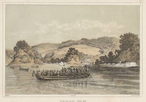 To-Ri-Ga-Sa-Ki, Bahía de Yedo, 1855 de Wilhelm Joseph Heine