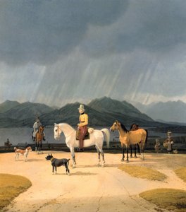 Jinetes en el Tegernsee de Wilhelm Kobell Ritter von