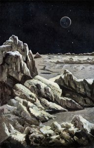 Paisaje lunar, c1880 (grabado) de Wilhelm Kranz