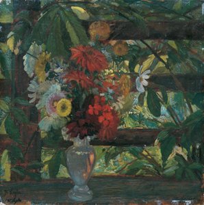 cenador con flores