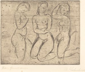 Tres mujeres arrodilladas de Wilhelm Lehmbruck