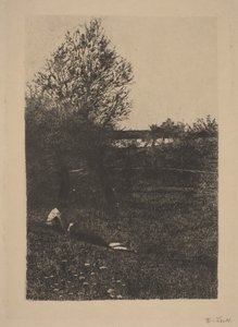 Pradera con niños