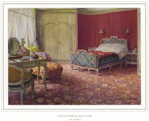 Negocio de fabricantes de alfombras Halbmond-Teppichfabrik Von Koch Und Te Kock (litografía en color) de Wilhelm Ludwig Heinrich Claudius