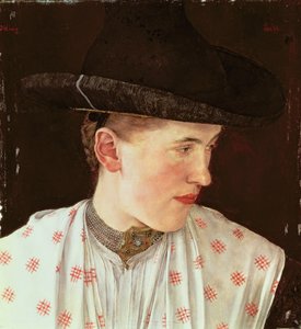 Cabeza de una niña campesina, c.1880