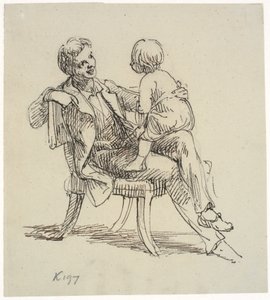 El Niño monta en un columpio de Wilhelm Marstrand