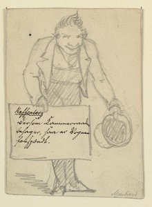 Cochero inclinándose. La invitación (a Raffenberg) de Wilhelm Marstrand