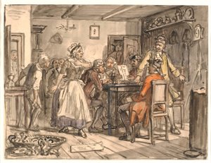 "Collegium politicum". (El fundidor político) de Wilhelm Marstrand