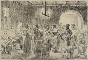 Danza en una taberna de Wilhelm Marstrand