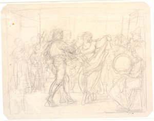Baile en una quesería de Wilhelm Marstrand