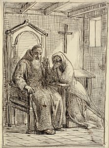 El confesor aterrorizado de Wilhelm Marstrand