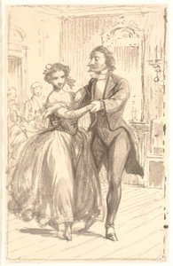 La primera pareja en el baile de Wilhelm Marstrand