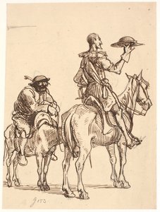 Don Quijote observa su casco