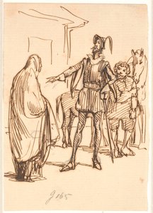 Don Quijote y Doña Rodríguez de Wilhelm Marstrand