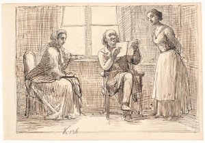 Una escritura extraña de Wilhelm Marstrand