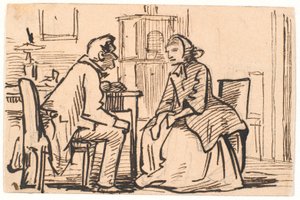 La visita de la viuda de Wilhelm Marstrand