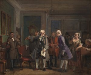 De "Den Stundesløse" de Ludvig Holberg, I acto, escena 6 de Wilhelm Marstrand
